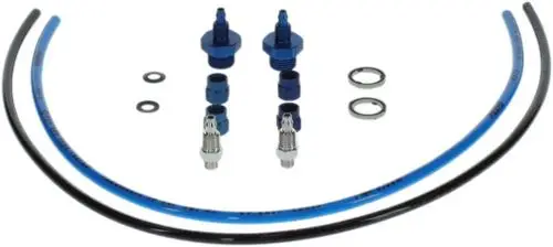 Set mit diversen Schläuchen, Anschlüssen und Dichtungen von Bosch, geeignet für unterschiedliche Anwendungen in der Messtechnik.